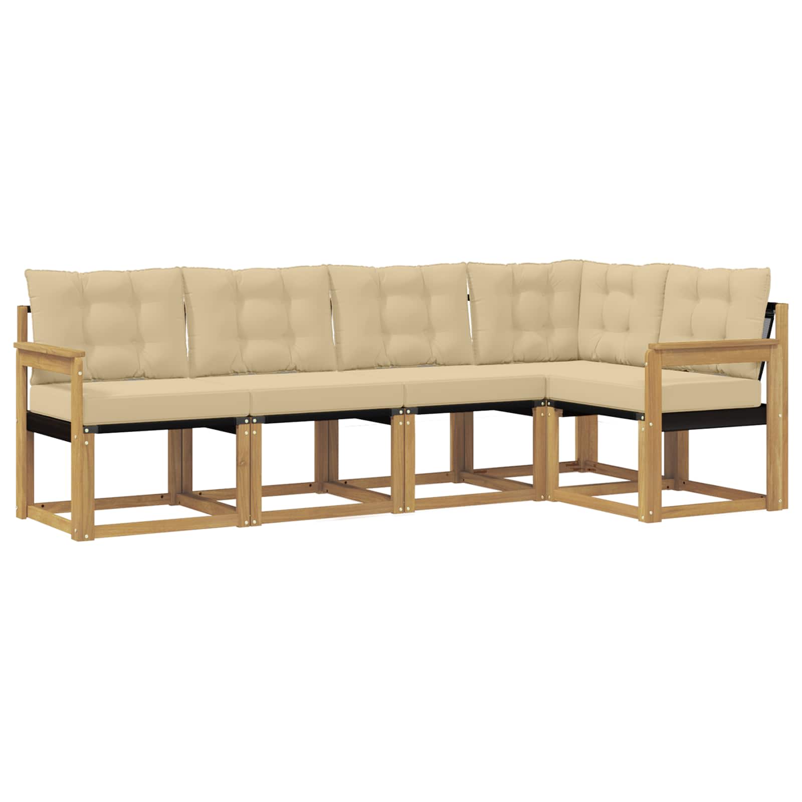 Ensemble de canapés d'extérieur avec coussin 5 pcs - XIOS