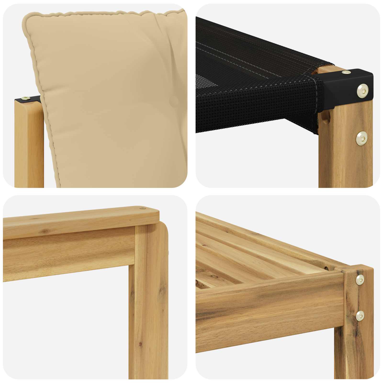 Ensemble de canapés d'extérieur 9 pcs Blanc et Beige - XIOS