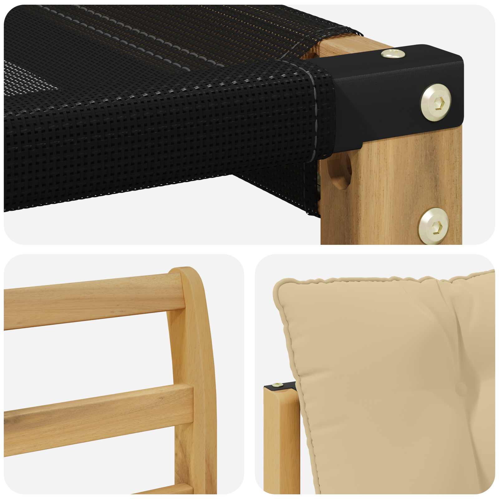 Ensemble de canapés d'extérieur 10 pcs Blanc et Beige - XIOS