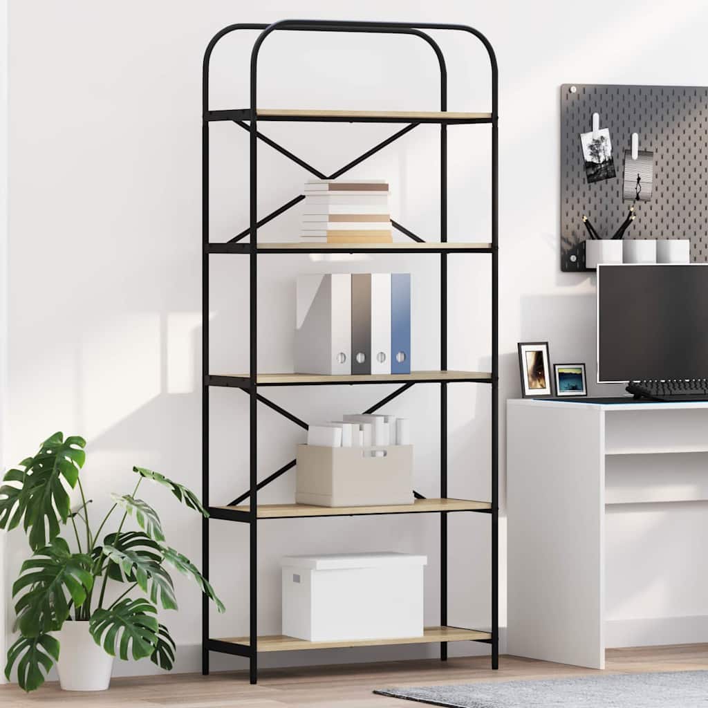 Étagère Chêne sonoma 80 x 30 x 183 cm Bois d'ingénierie - XIOS