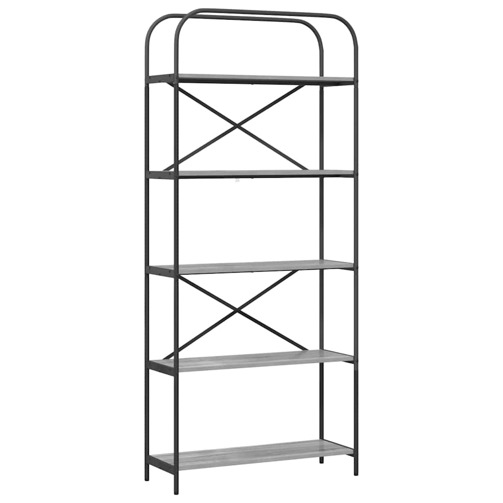 Étagère Sonoma gris 80 x 30 x 183 cm Bois d'ingénierie - XIOS