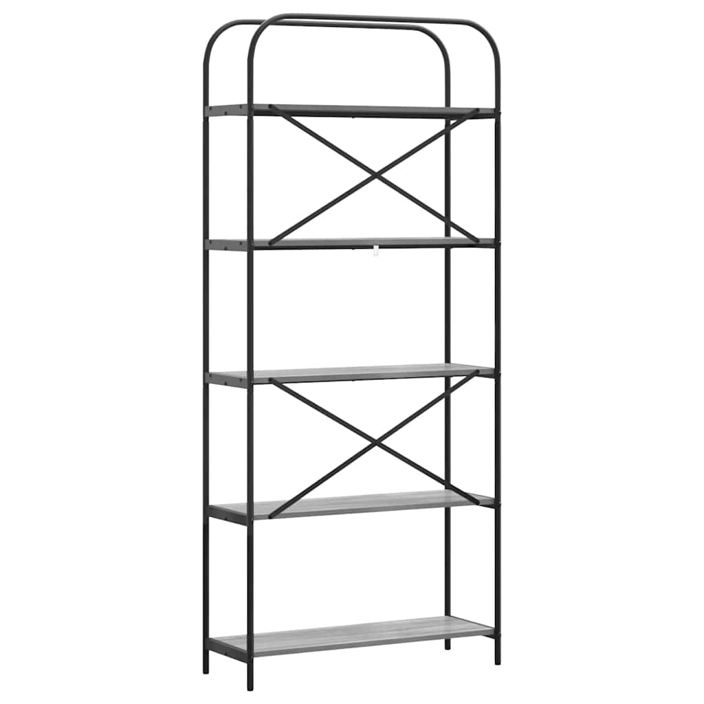 Étagère Sonoma gris 80 x 30 x 183 cm Bois d'ingénierie - XIOS
