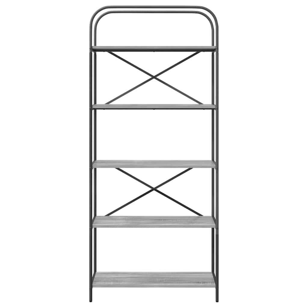 Étagère Sonoma gris 80 x 30 x 183 cm Bois d'ingénierie - XIOS