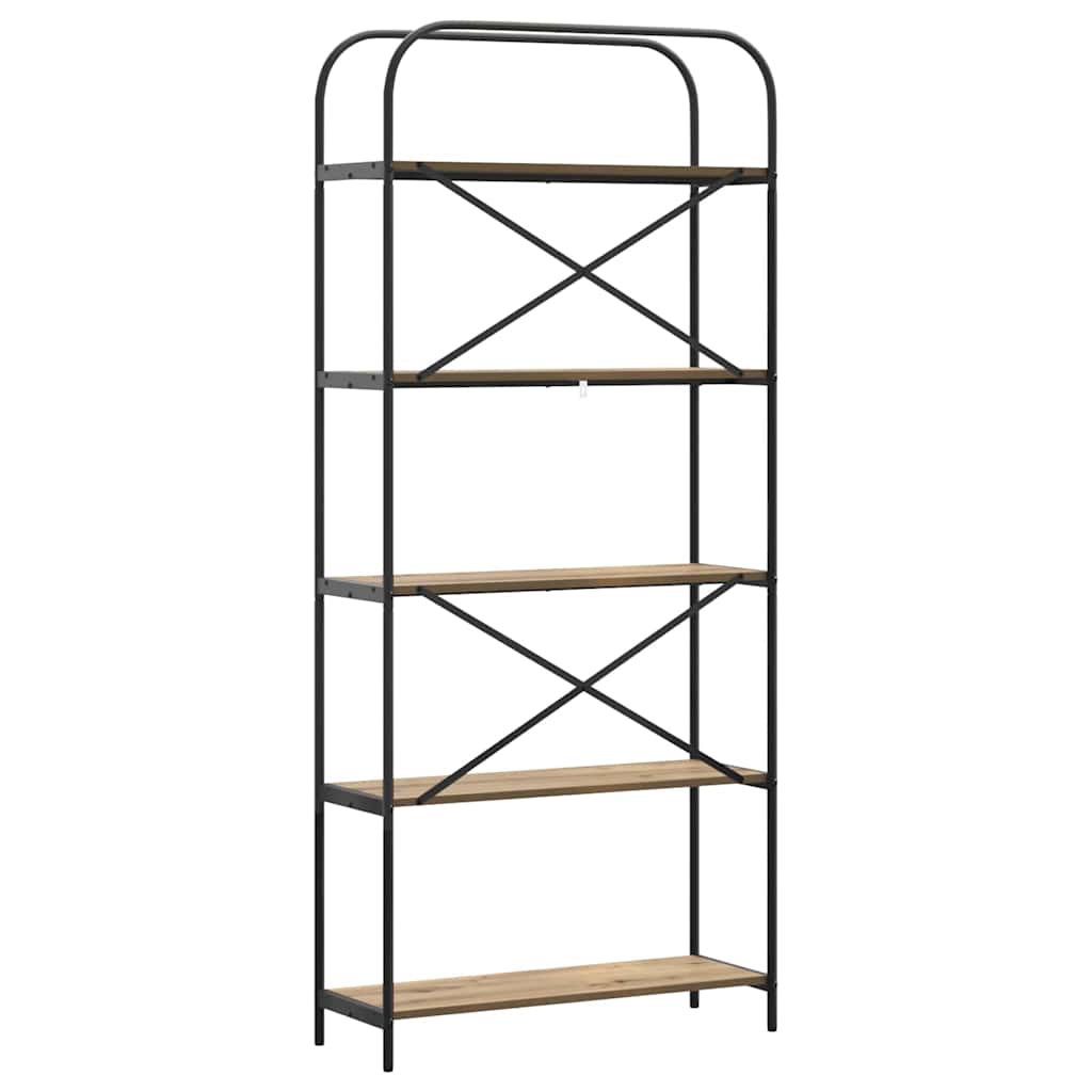 Étagère chêne artisanal 80 x 30 x 183 cm Bois d'ingénierie - XIOS