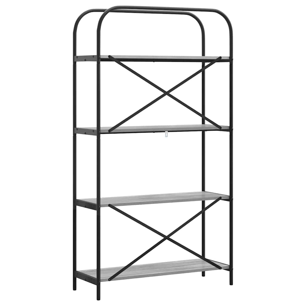 Étagère Sonoma gris 80 x 30 x 146 cm Bois d'ingénierie - XIOS