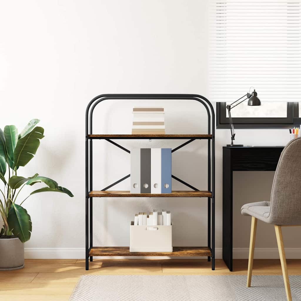 Étagère Chêne fumé 80 x 30 x 109 cm Bois d'ingénierie - XIOS