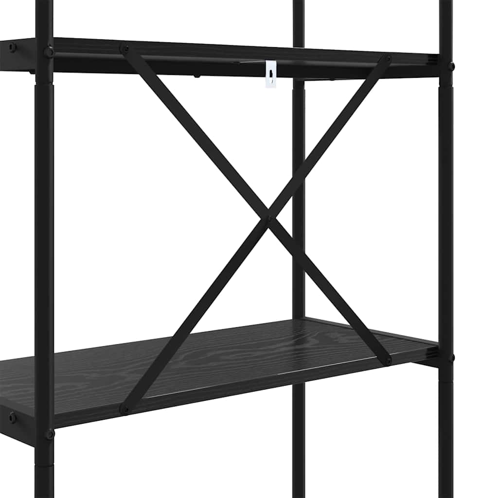 Étagère 5 niveaux 60 x 30 x 183 cm Bois d'ingénierie Chêne noir - XIOS