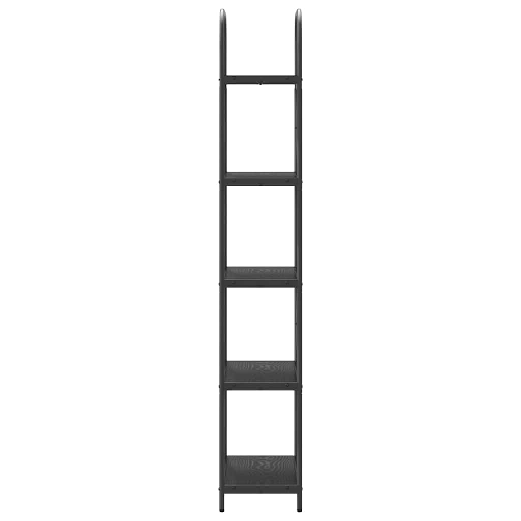 Étagère 5 niveaux 60 x 30 x 183 cm Bois d'ingénierie Chêne noir - XIOS
