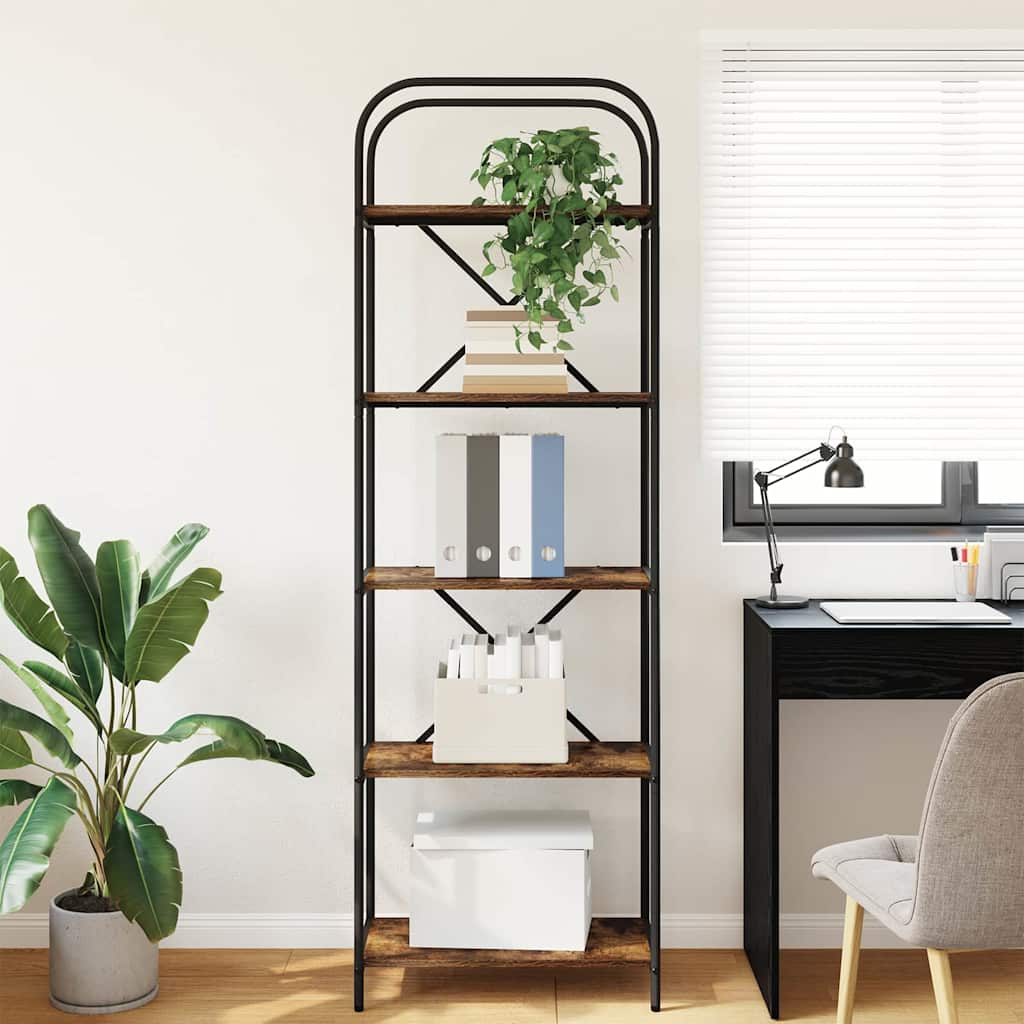 Étagère Chêne fumé 60 x 30 x 183 cm Bois d'ingénierie - XIOS
