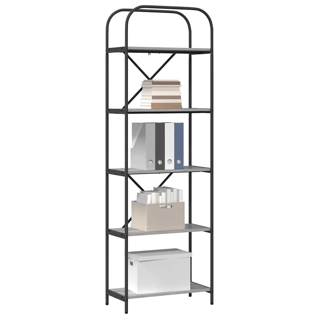 Étagère Sonoma gris 60 x 30 x 183 cm Bois d'ingénierie - XIOS