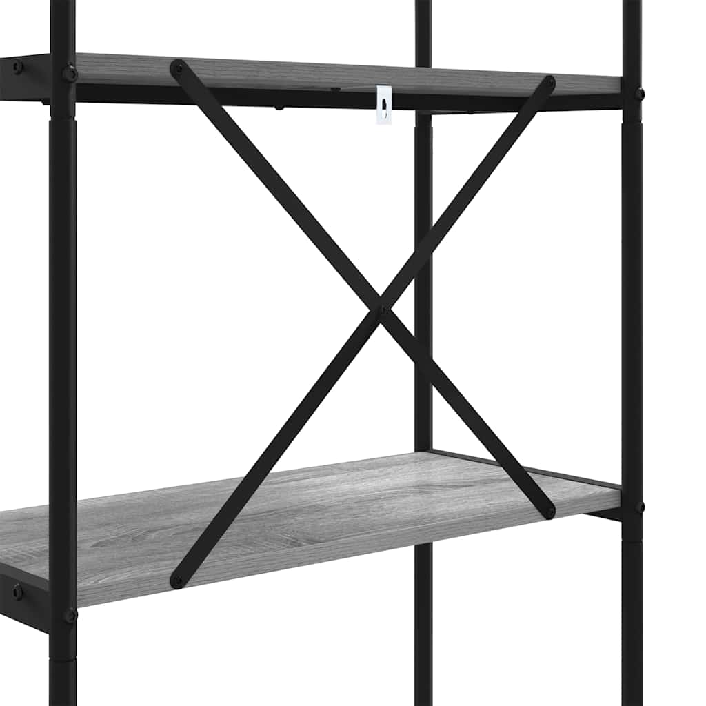 Étagère Gris Sonoma 80 x 30 x 183 cm Bois d'ingénierie - XIOS