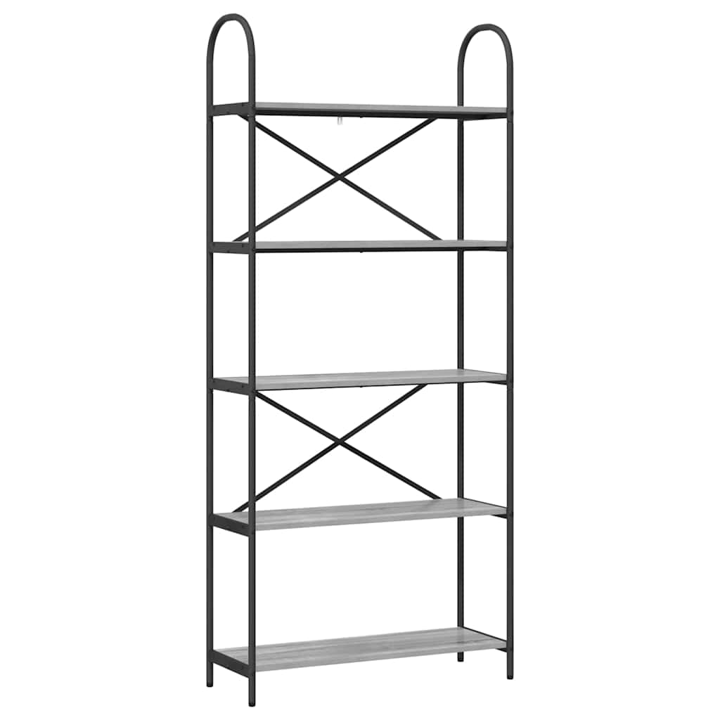 Étagère Sonoma gris 80 x 30 x 183 cm Bois d'ingénierie - XIOS