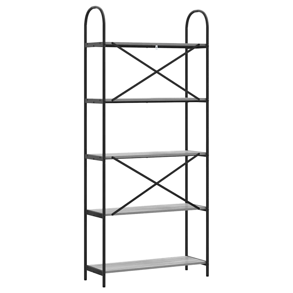 Étagère Gris Sonoma 80 x 30 x 183 cm Bois d'ingénierie - XIOS