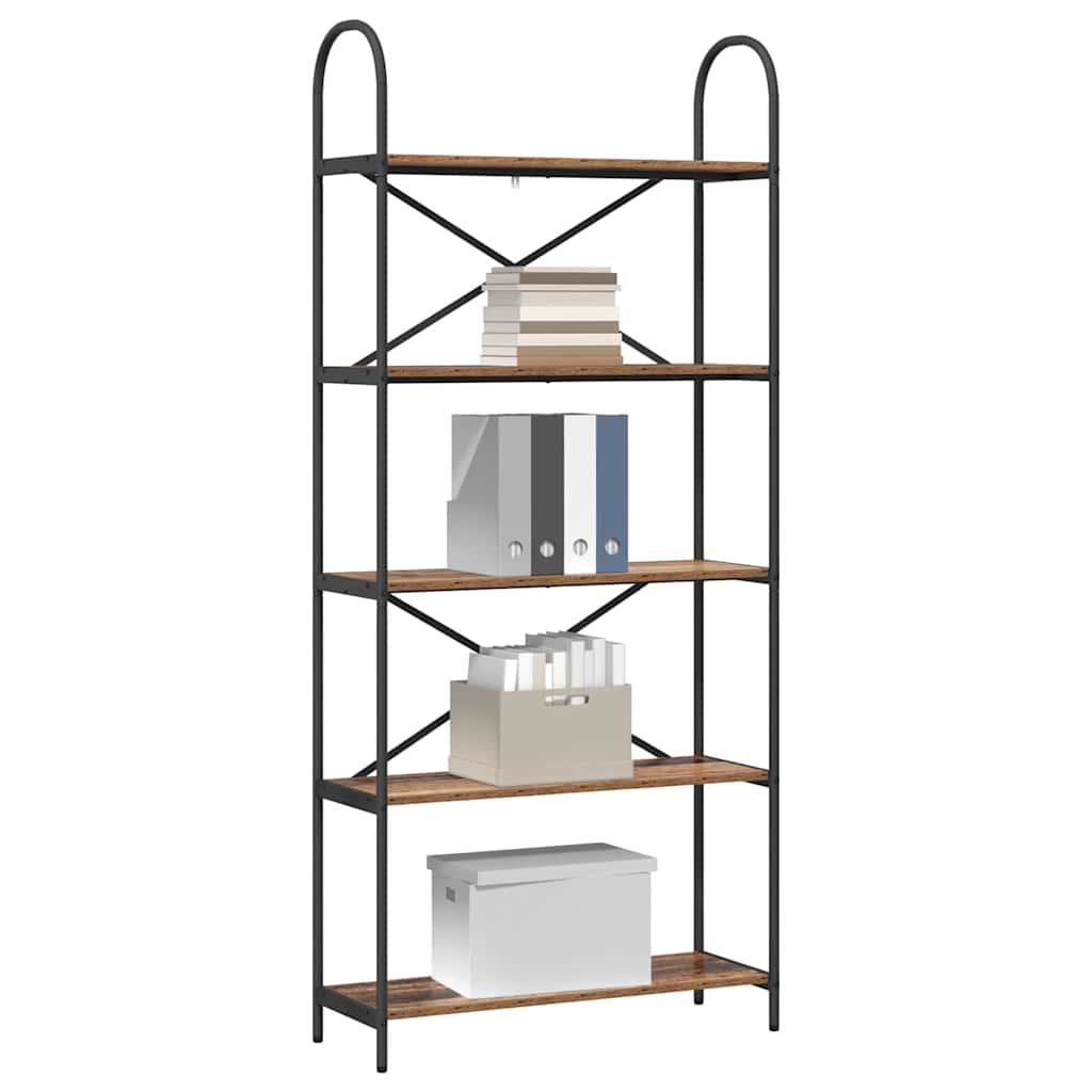 Étagère Bois ancien 80 x 30 x 183 cm Bois d'ingénierie - XIOS