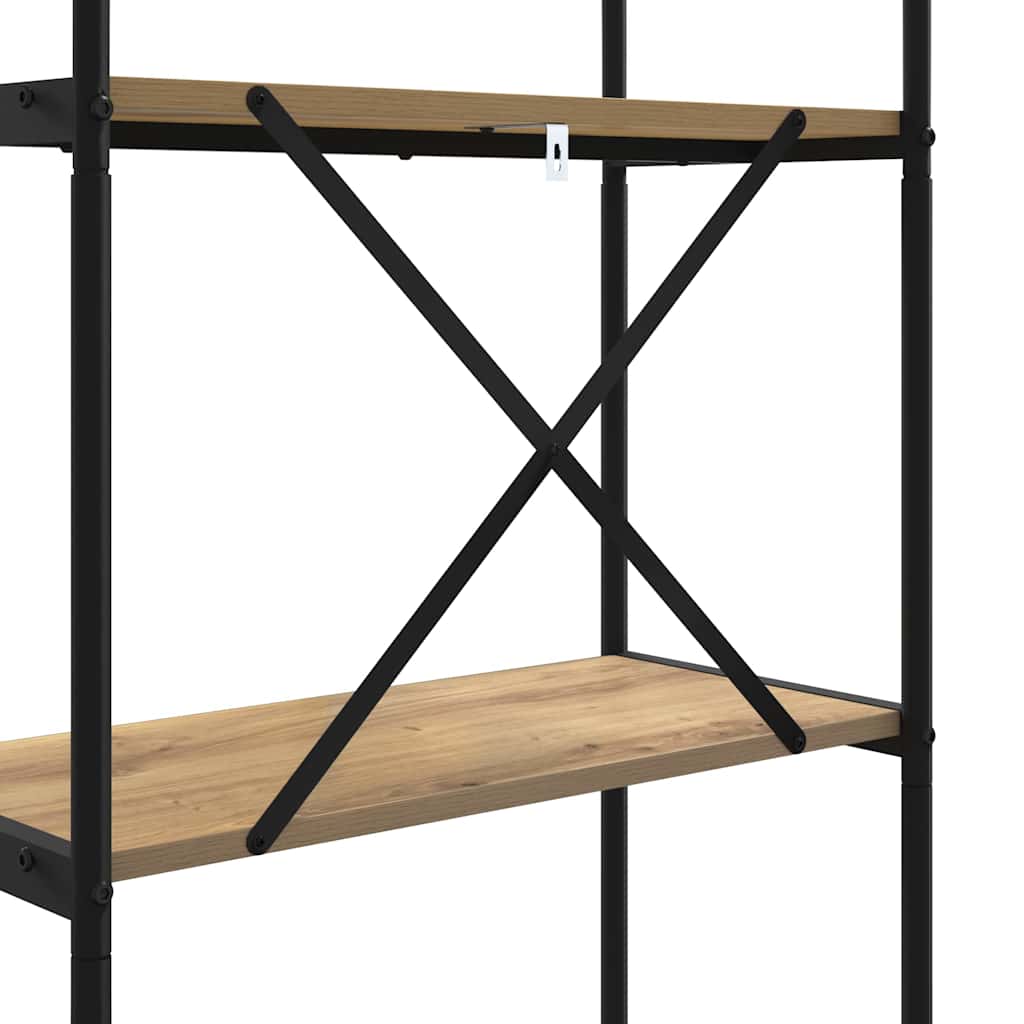 Étagère chêne artisanal 80 x 30 x 183 cm Bois d'ingénierie - XIOS