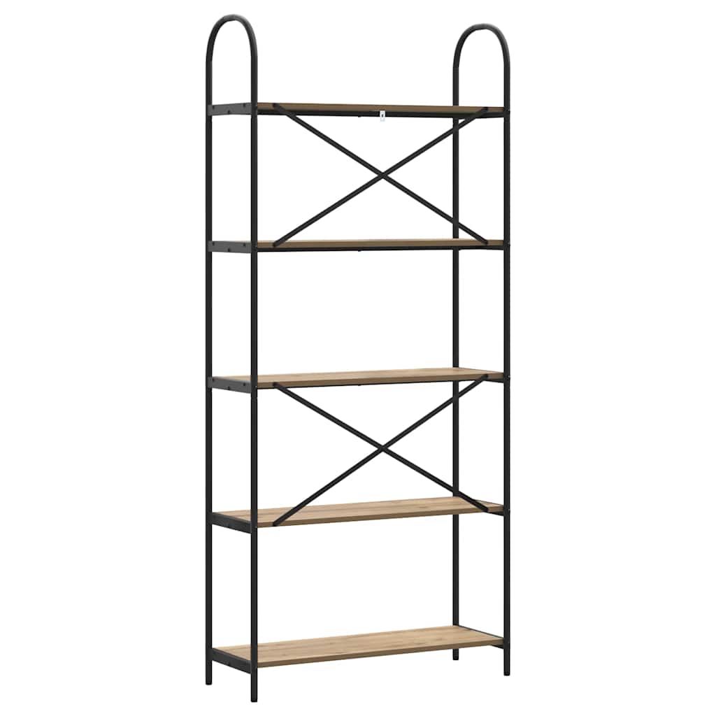 Étagère chêne artisanal 80 x 30 x 183 cm Bois d'ingénierie - XIOS