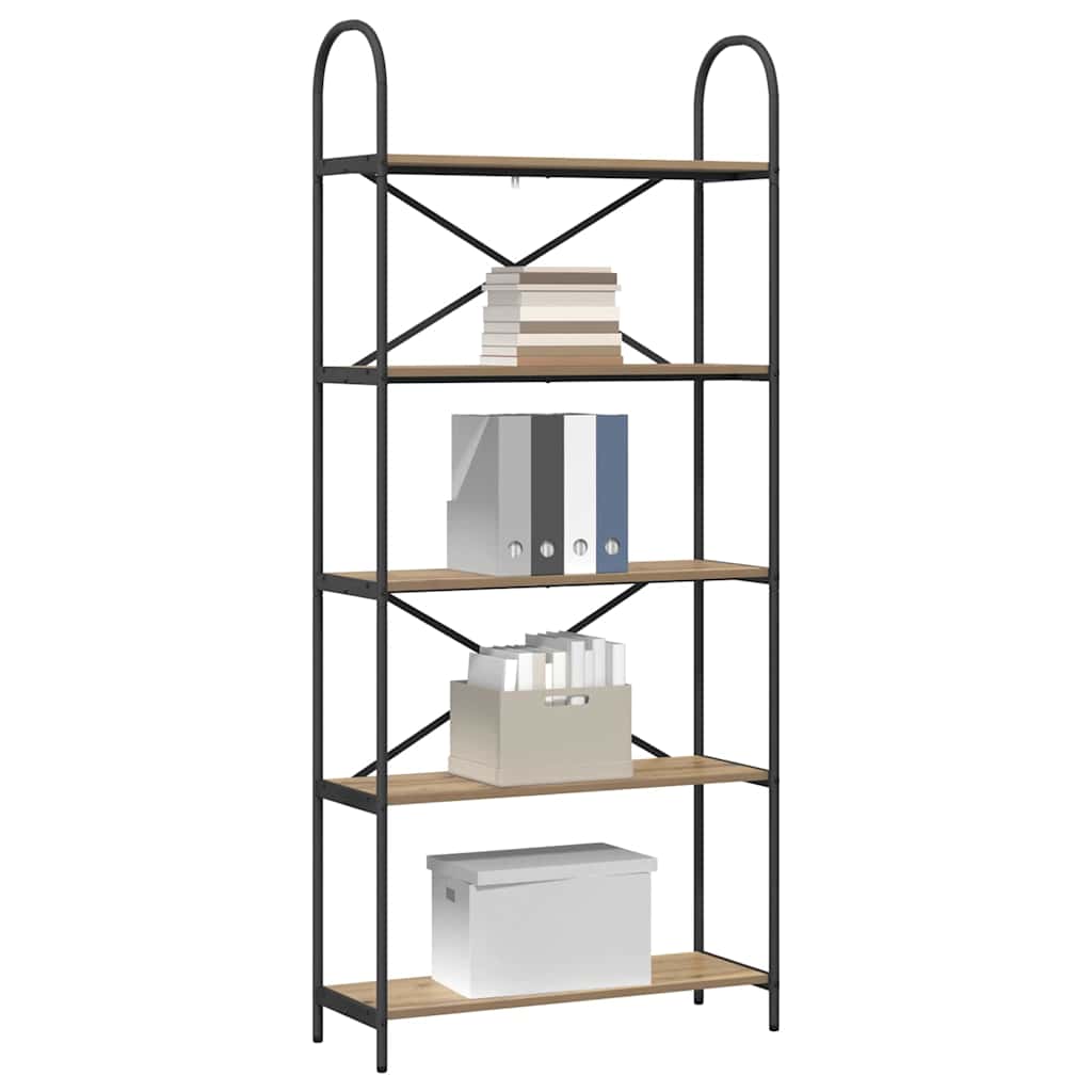 Étagère chêne artisanal 80 x 30 x 183 cm Bois d'ingénierie - XIOS