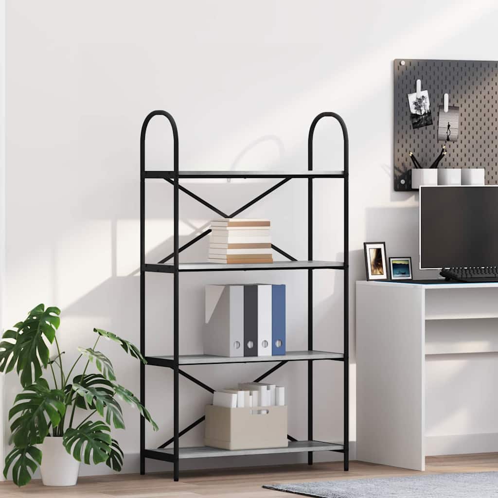 Étagère Sonoma gris 80 x 30 x 146 cm Bois d'ingénierie - XIOS