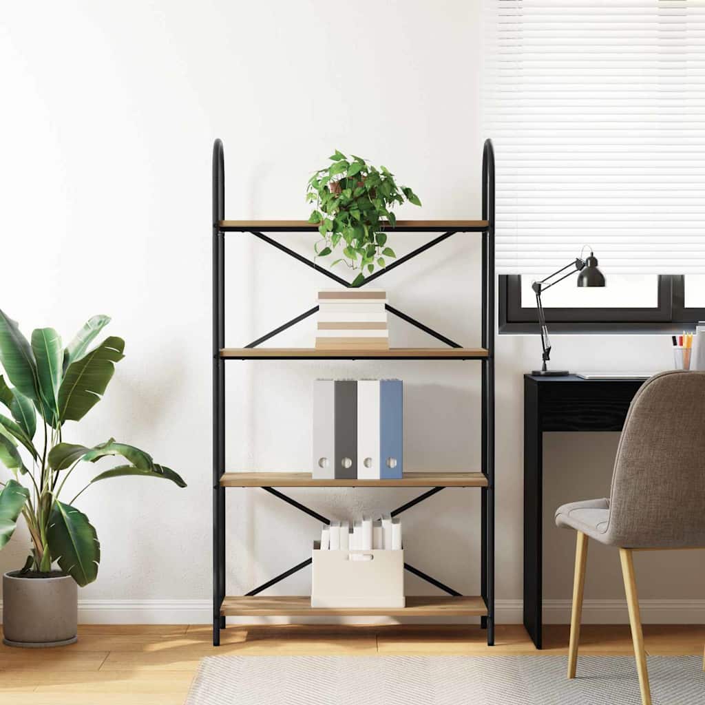 Étagère chêne artisanal 80 x 30 x 146 cm Bois d'ingénierie - XIOS