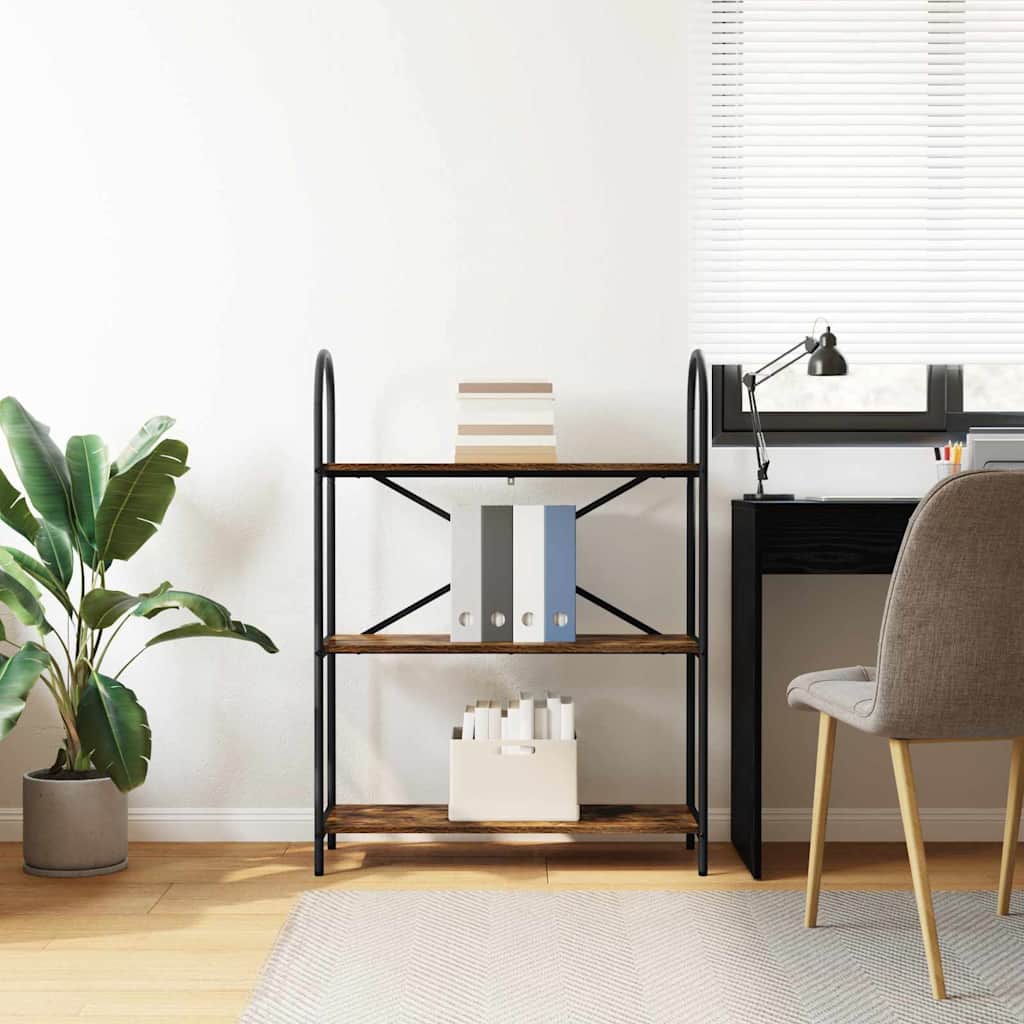 Étagère Chêne fumé 80 x 30 x 109 cm Bois d'ingénierie - XIOS