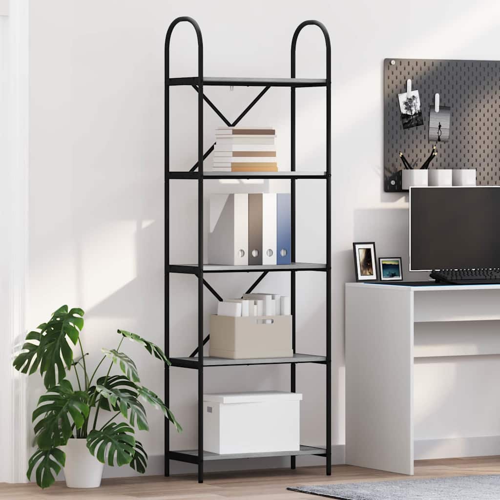 Étagère Sonoma gris 60 x 30 x 183 cm Bois d'ingénierie - XIOS