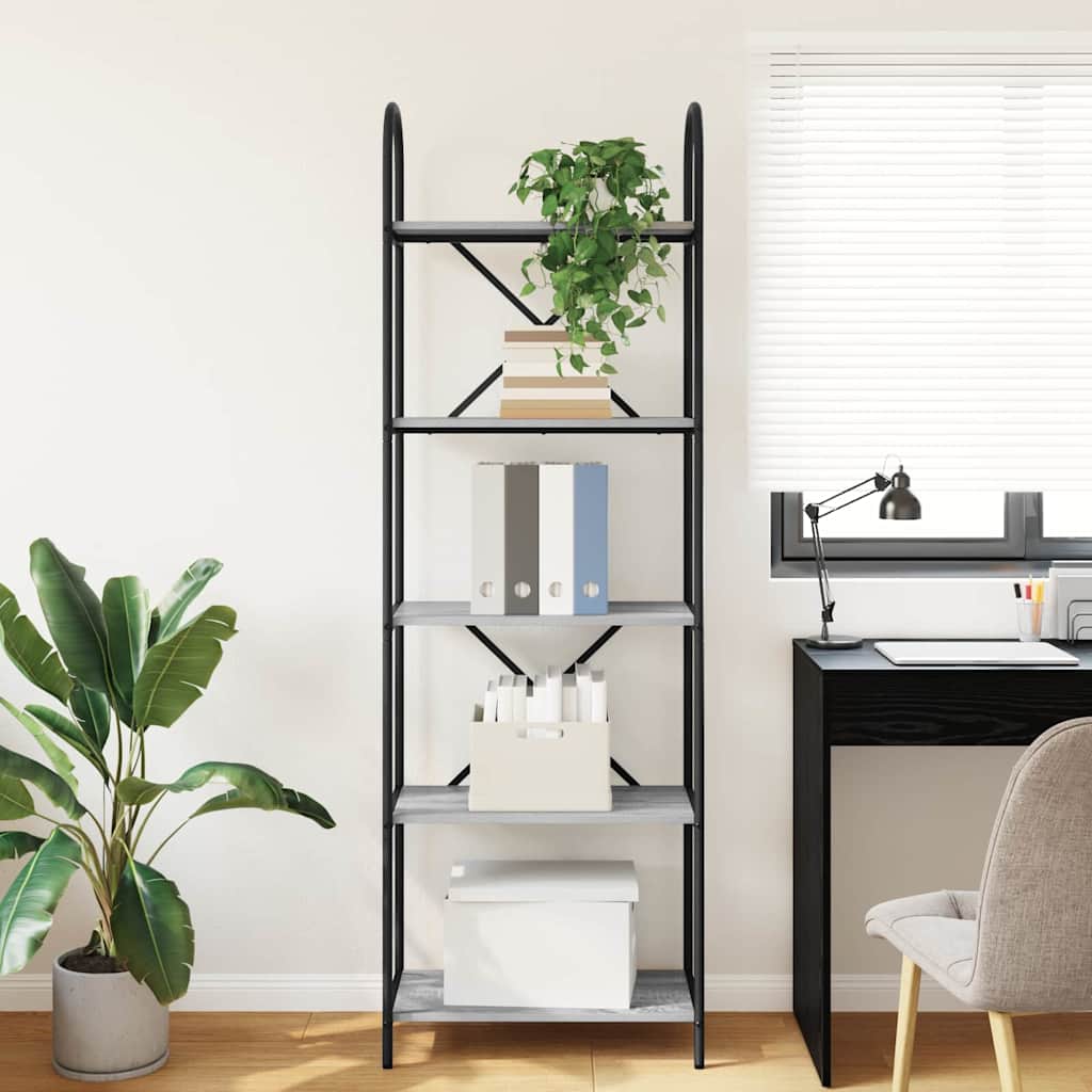 Étagère Sonoma gris 60 x 30 x 183 cm Bois d'ingénierie - XIOS