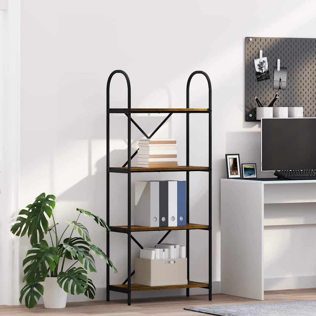 Étagère Chêne fumé 60 x 30 x 146 cm Bois d'ingénierie - XIOS