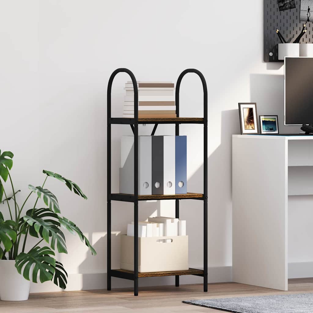 Étagère Chêne fumé 40 x 30 x 109 cm Bois d'ingénierie