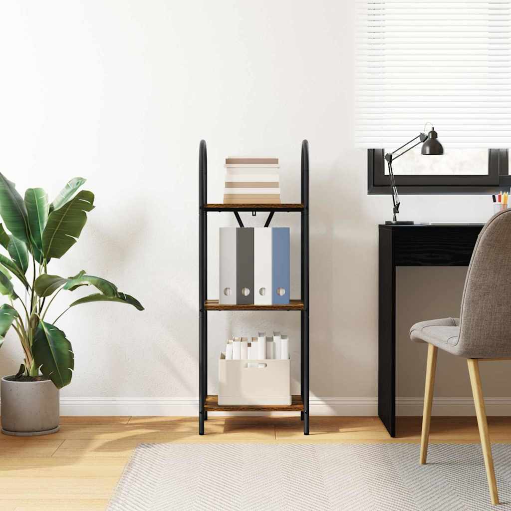 Étagère Chêne fumé 40 x 30 x 109 cm Bois d'ingénierie