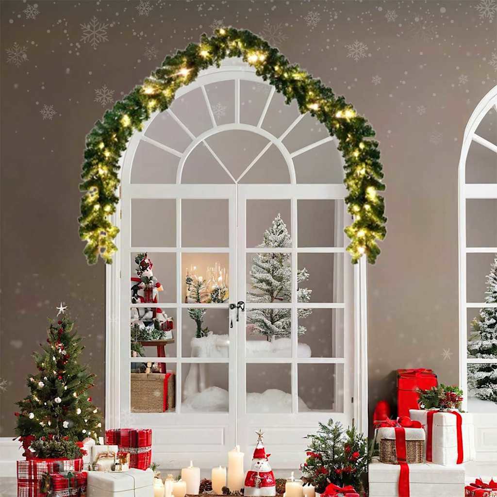 Guirlande de Noël avec 600 LED 2 pcs Vert PVC - XIOS