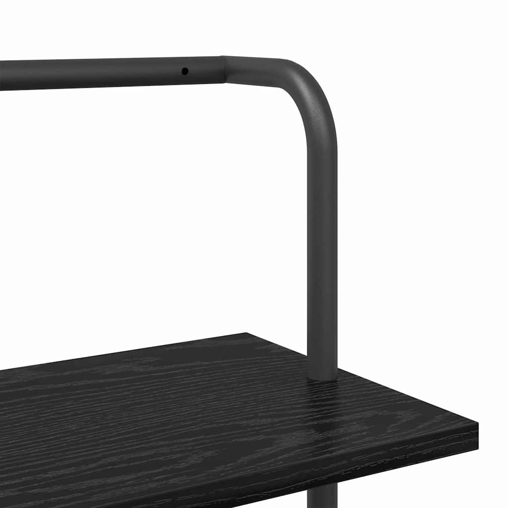 Étagère Chêne noir 60 x 24 x 168 cm Bois d'ingénierie - XIOS