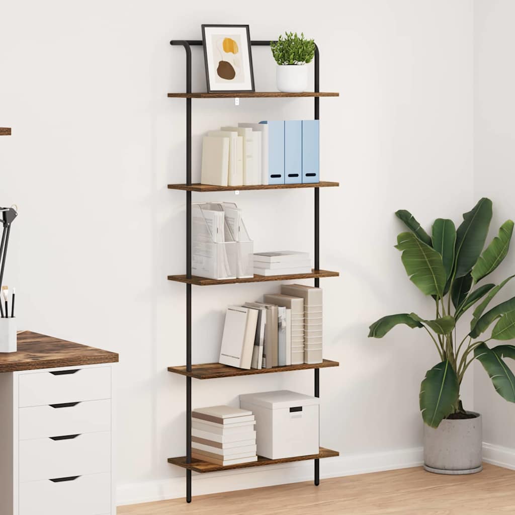 Étagère Chêne fumé 60 x 24 x 168 cm Bois d'ingénierie