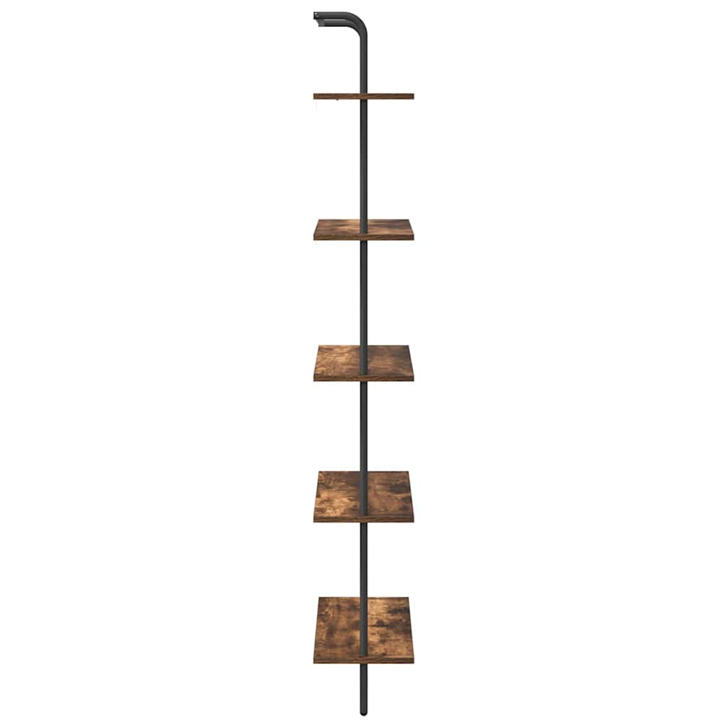 Étagère Chêne fumé 60 x 24 x 168 cm Bois d'ingénierie