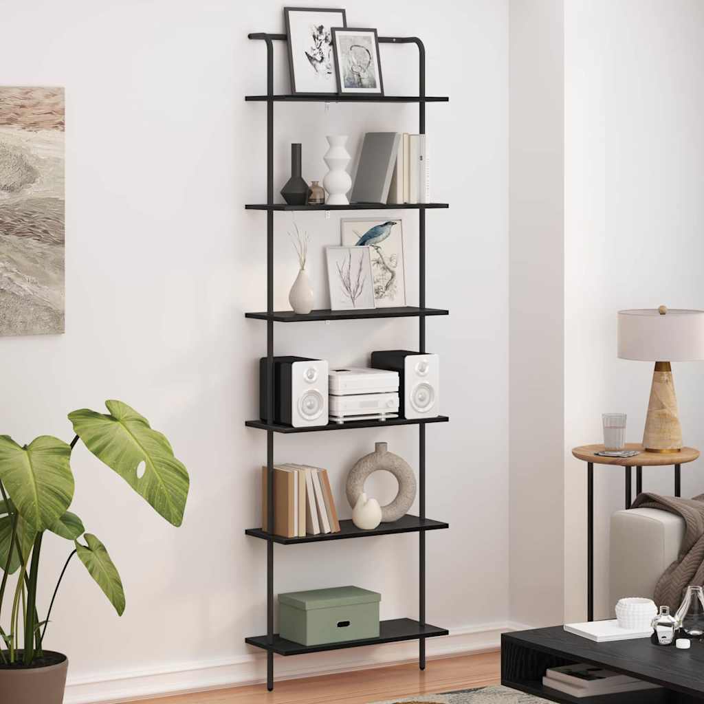Étagère Chêne noir 60 x 24 x 203 cm Bois d'ingénierie - XIOS
