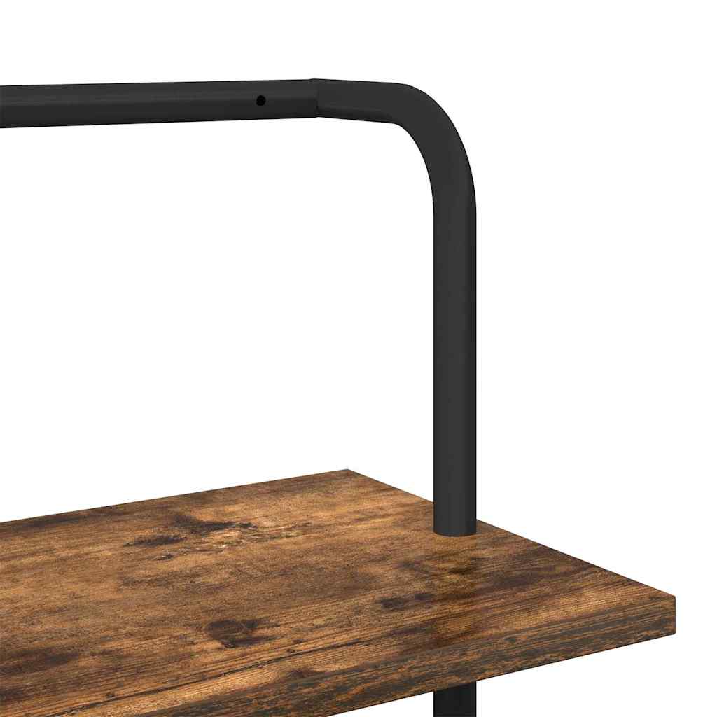 Étagère Chêne fumé 60 x 24 x 203 cm Bois d'ingénierie - XIOS