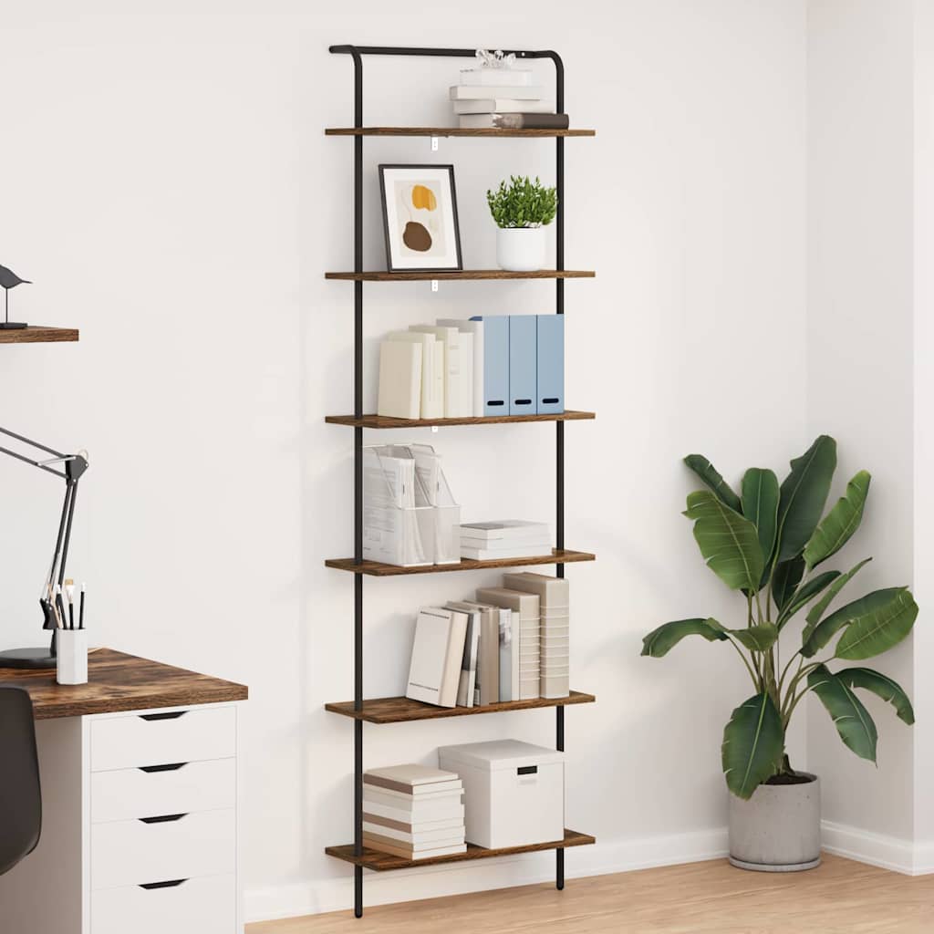 Étagère Chêne fumé 60 x 24 x 203 cm Bois d'ingénierie - XIOS