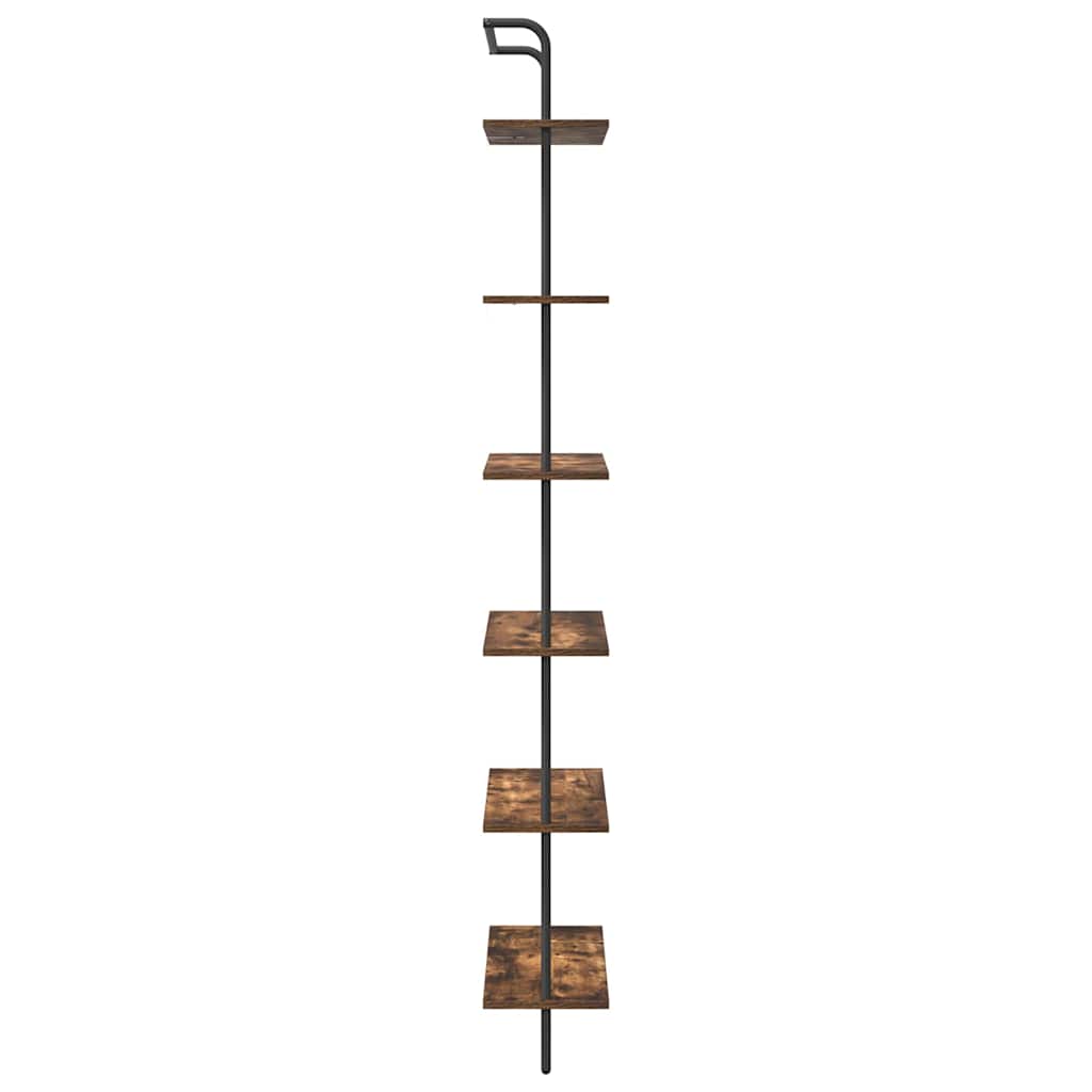 Étagère Chêne fumé 60 x 24 x 203 cm Bois d'ingénierie - XIOS