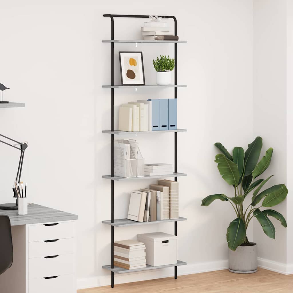 Étagère Gris Sonoma 60 x 24 x 203 cm Bois d'ingénierie - XIOS