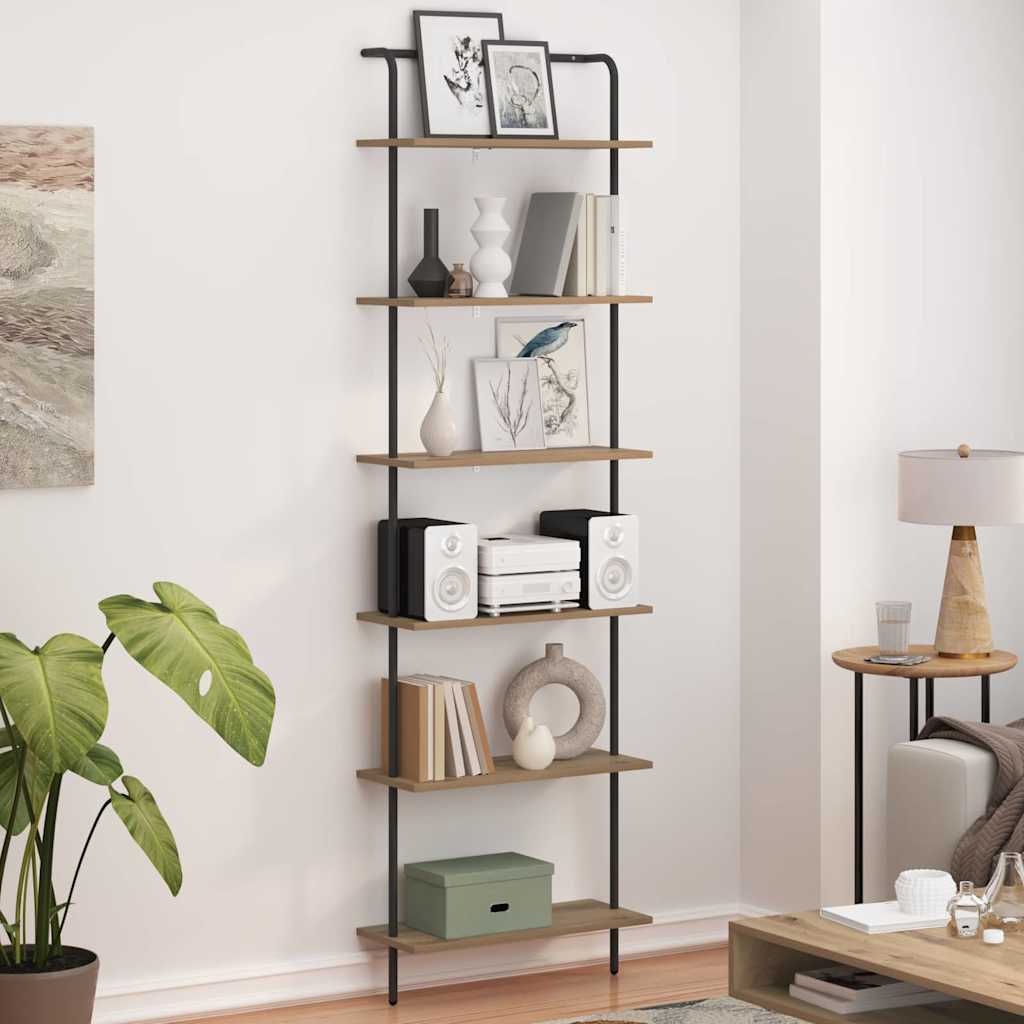 Étagère chêne artisanal 60 x 24 x 203 cm Bois d'ingénierie - XIOS