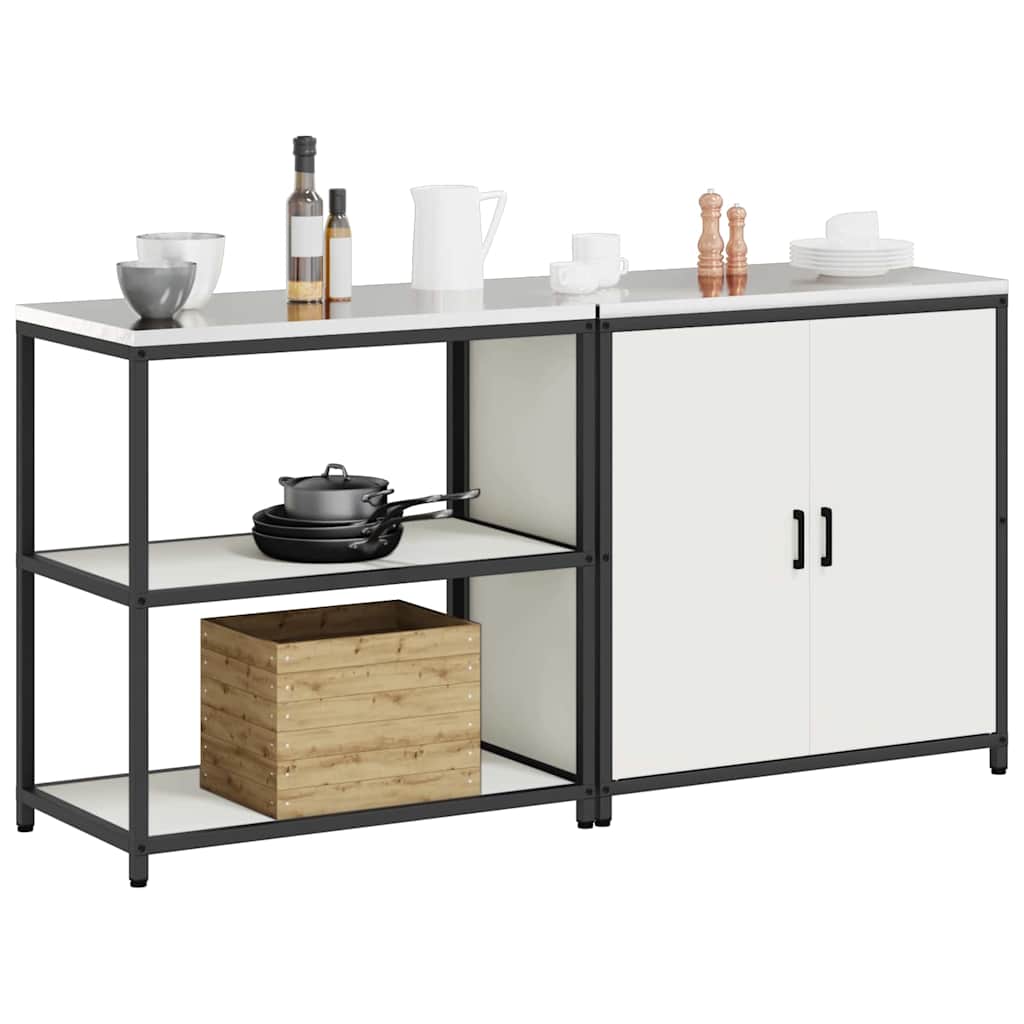 Ensemble de rangement cuisine HATTEM 2 pc Blanc - XIOS