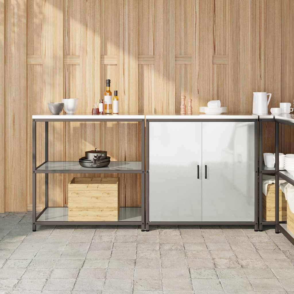 Ensemble de rangement cuisine HATTEM 2 pc Argenté - XIOS