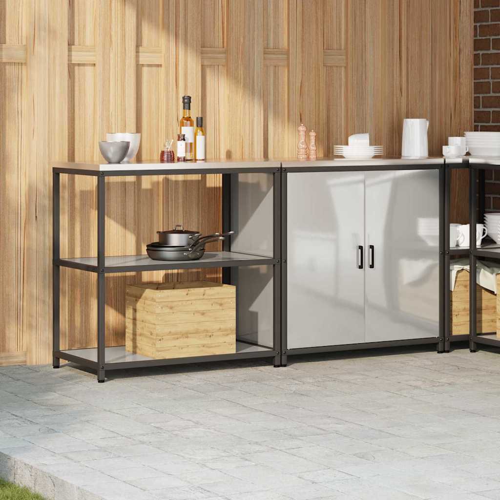 Ensemble de rangement cuisine HATTEM 2 pc Argenté - XIOS