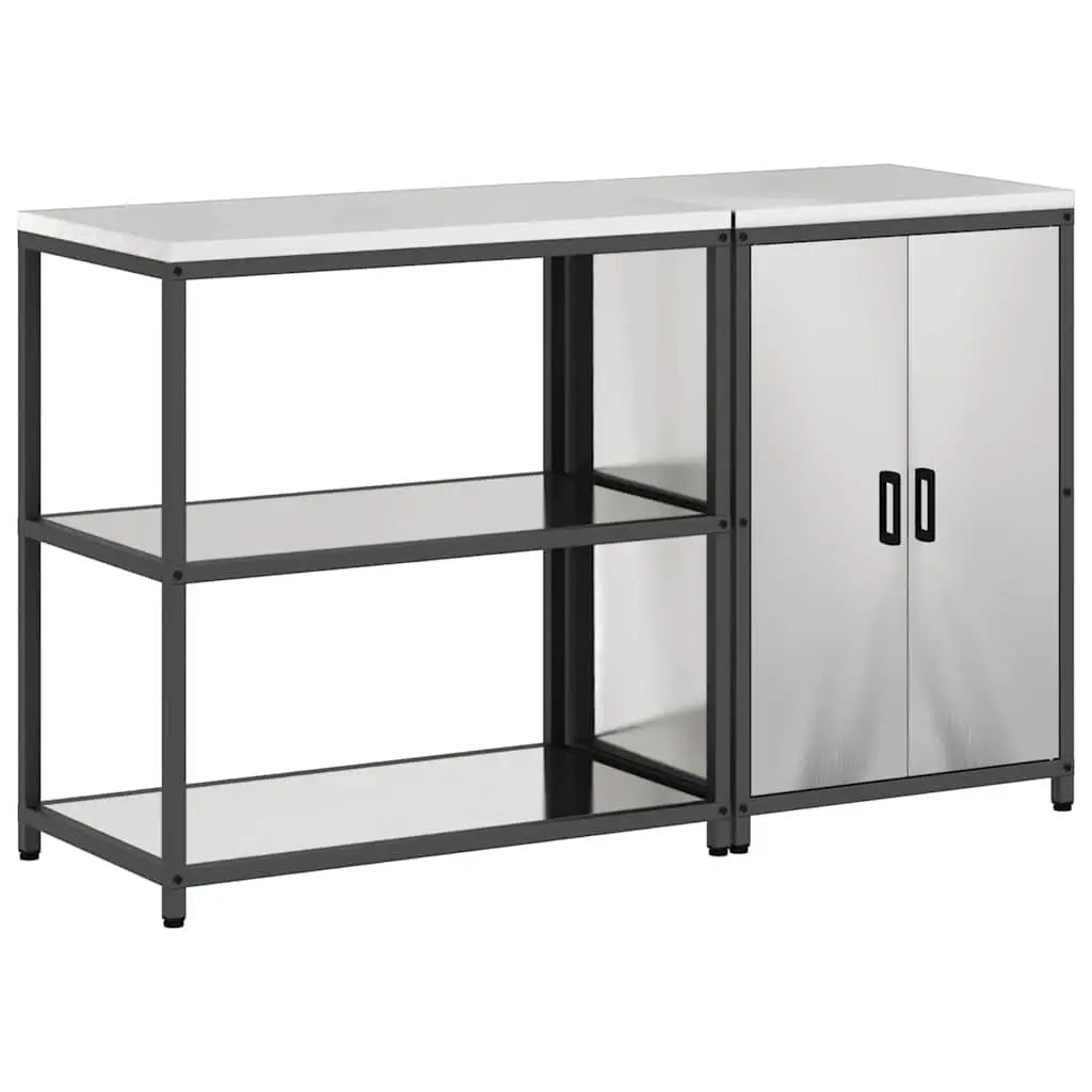 Ensemble de rangement cuisine HATTEM 2 pc Argenté - XIOS