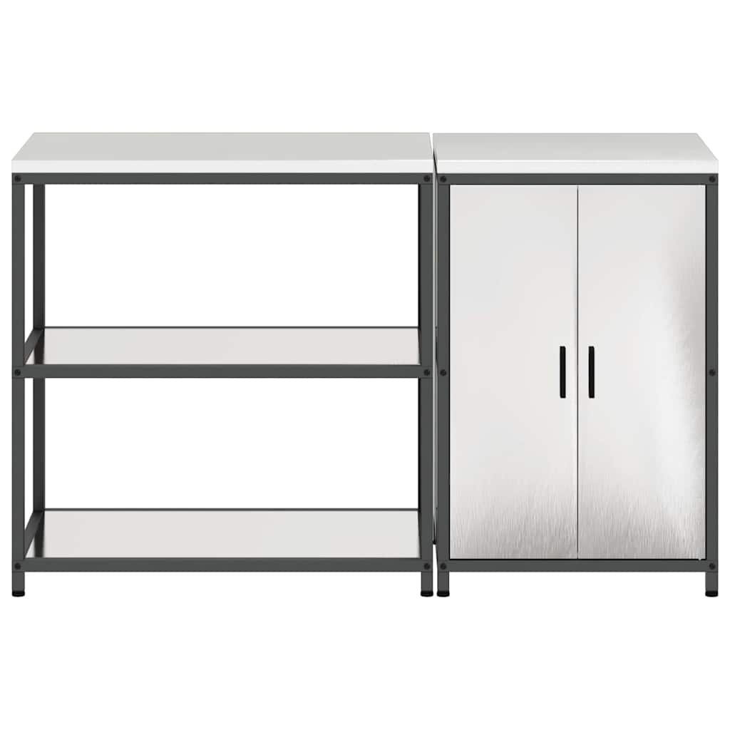 Ensemble de rangement cuisine HATTEM 2 pc Argenté - XIOS