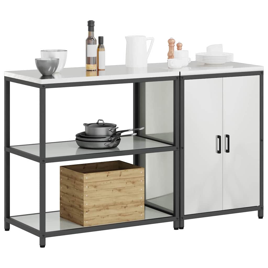 Ensemble de rangement cuisine HATTEM 2 pc Argenté - XIOS