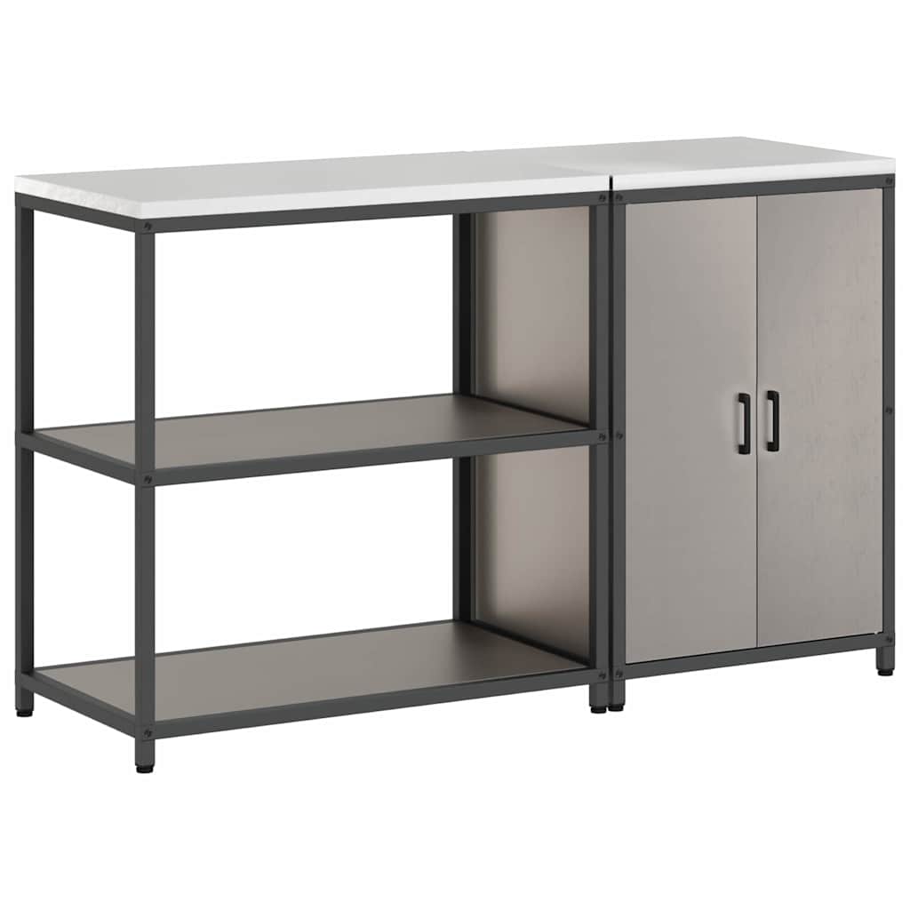 Ensemble de rangement cuisine HATTEM 2 pc Rouillé Acier - XIOS