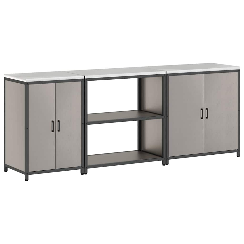 Ensemble de rangement cuisine HATTEM 3 pc Rouillé Acier - XIOS