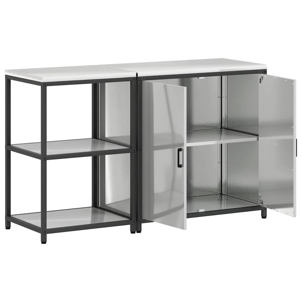 Ensemble de rangement cuisine HATTEM 2 pc Argenté - XIOS