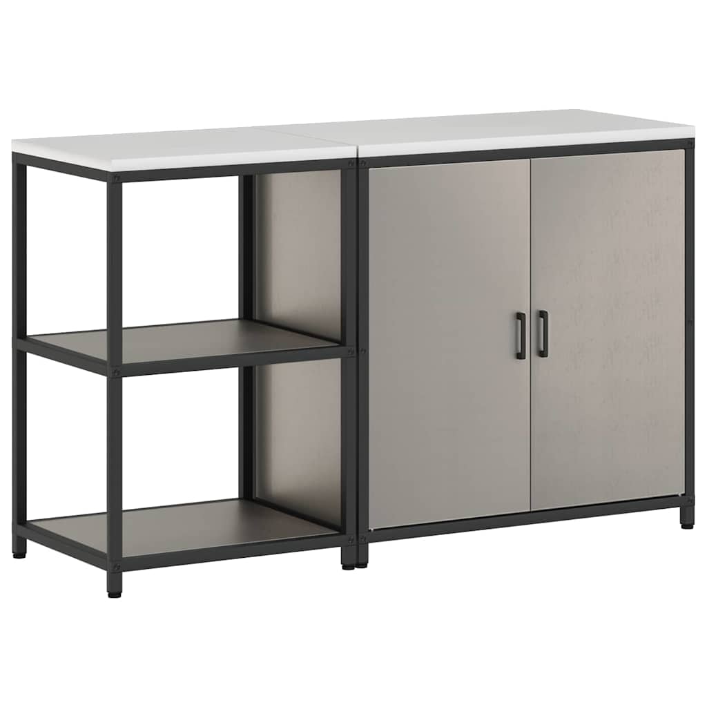 Ensemble de rangement cuisine HATTEM 2 pc Rouillé Acier - XIOS