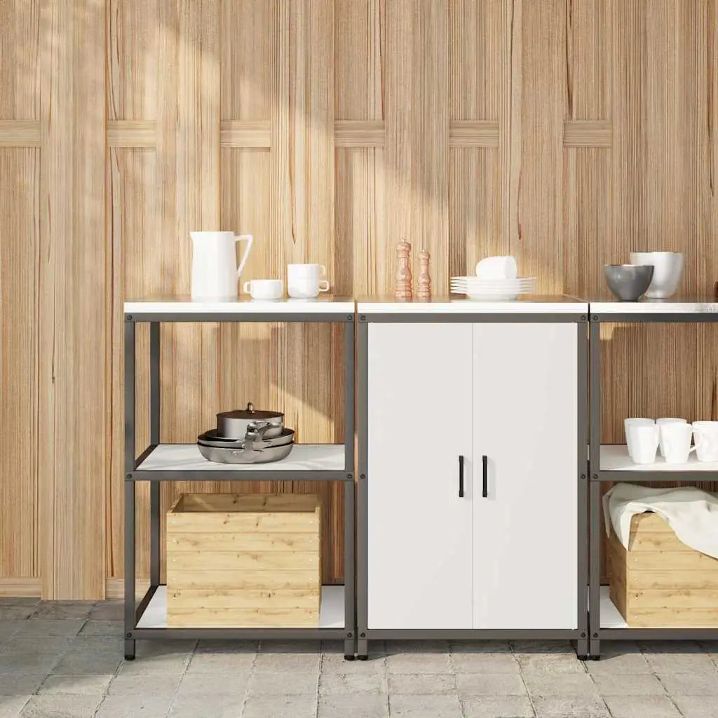 Ensemble de rangement cuisine HATTEM 2 pc Blanc - XIOS